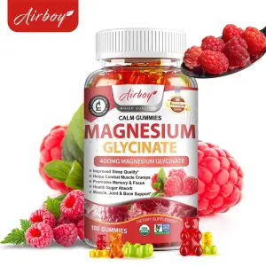 Magnesium Glycinate Gummies - Ang Kalusugan ng Utak ay Nagpapalakas ng Mga Kalamnan at Buto Nagpapabuti ng Pagtulog Relax Nerves