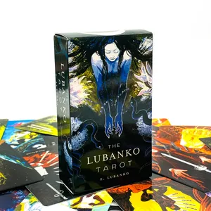 The LUBANKO Tarot Deck Mystical Artwork Durável e portátil Meditação e jogos de festa perfeitos para orientação espiritual e colecionador
