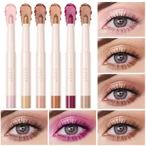 1 Stk Shiny Champagne Eyeliner Blyant Glitter Øyenskygge Liggende Silkeorm Pen Vanntett Skjønnhet Kosmetikk Kvinner Sminke