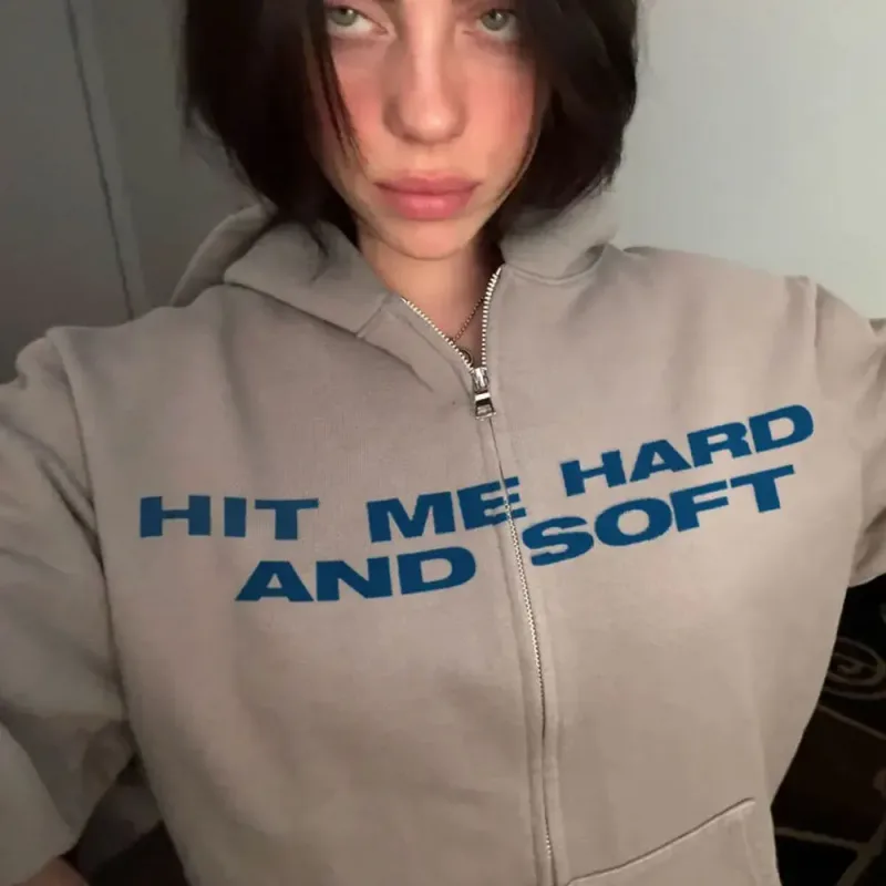 Hit Me Hard and Soft 2025 Tour Zipper Sweats à capuche Fans Cadeau Hommes Femmes Vêtements Pulls Mode Hip Hop Zip Up Sweatshirts Vestes