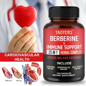 Les capsules de berbérine contiennent de la cannelle de Ceylan et du chardon-Marie pour soutenir l'équilibre du glucose, la santé du foie, la digestion et la perte de poids.