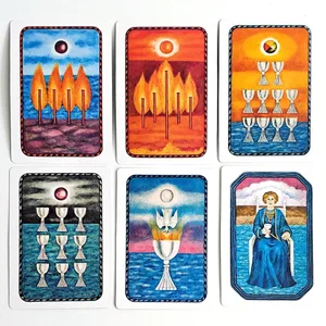 Ang Jungian Tarot Deck sa Rigid Box 78 Double-embossed Card para sa Aktibong Imahinasyon Jung Archetypes Psychology