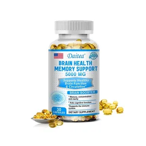 Brain Health Nootropic Capsules 5000mg Boost Memory Fokus og klarhet Kognitiv funksjon og blodsirkulasjon Mental ytelse