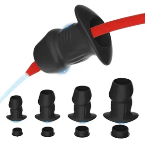 Қуыс силикон анальды моншақ Butt Plug анус кеңейткіш туннель кеңейту клизма простата массажы секс ойыншықтар әйелдер ерлер мастурбация