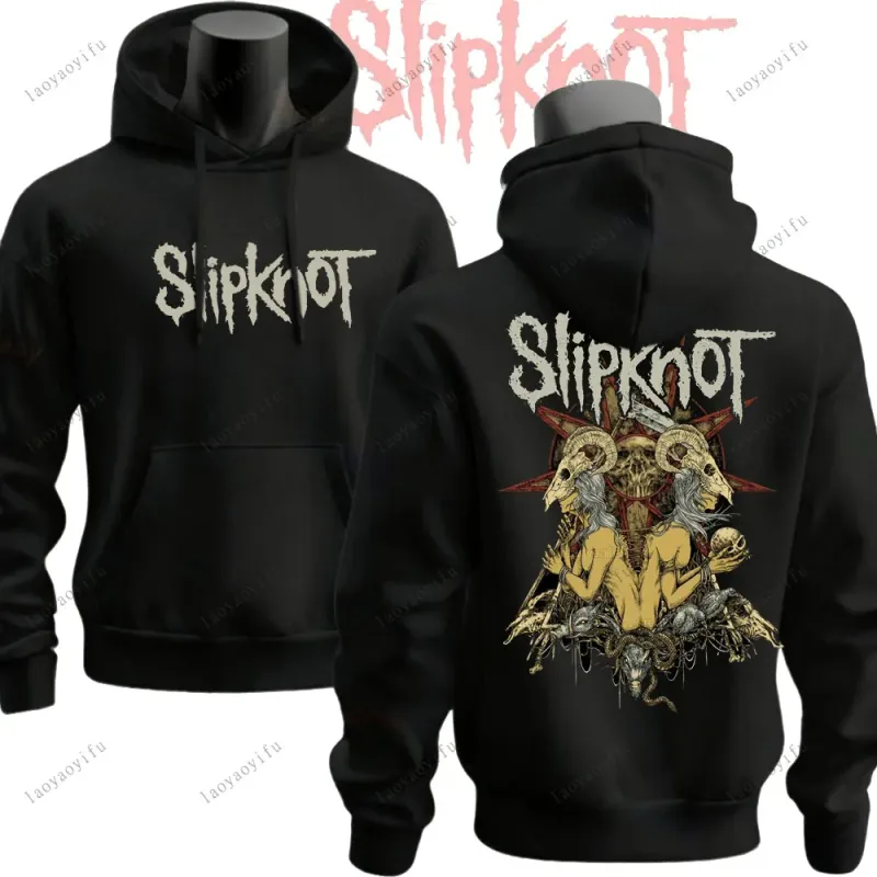 Nuovo stile da uomo S-Slipknots Music Logo Metal Rock Band Donna Uomo Felpe con cappuccio Novità Tendenza Abbigliamento Felpa con cappuccio Pullover invernali