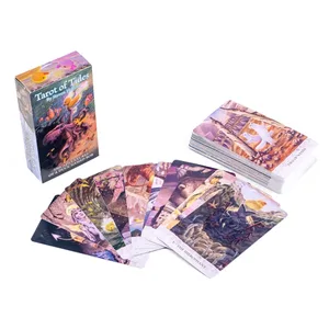 10.3*6cm Tarot of Tides: The Adventures of A Duck Named Bob ― Double-embossed Cardstock Natatanging 78-Card Tarot Deck