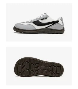 Wide Barefoot Shoes Womens Mens Zero Drop Minimalist Sneakers Artificial Leather Mesh Retro Walking Shoes