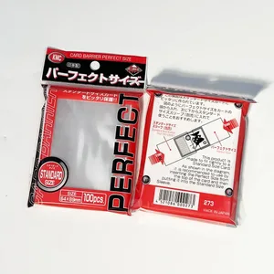100 peças mangas de cartão kmc transparentes mangas de cartão de negociação ajuste perfeito tamanho padrão cartas de jogo de tabuleiro protetor externo 64x89mm