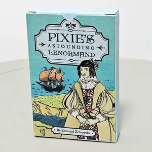 Lenyűgöző Lenormand kártyák 36 kártyapakli Vintage stílusú Jóslás Oracle kártyák Jóslás Tarot pakli útmutatóval