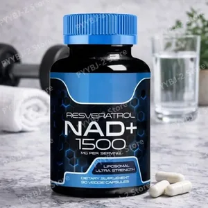 کپسول NAD+ با مکمل آنتی اکسیدانی گیاهی رسوراترول از انرژی سلامت سلولی و ضد پیری برای زنان مردانه 90 عدد