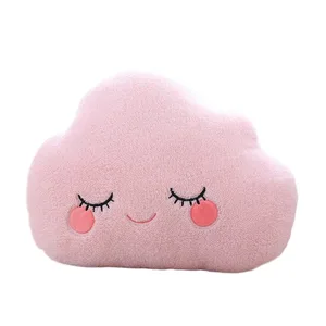 Fantastic Star Cloud Moon Curcubew Plush Perna Umplută Cer Pernă Naturală Galben Roz Albastru Shy Emotion Plushie Decoration Cadou