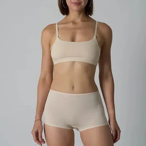 Βαμβακερά Bralette χωρίς ραφές αναπνεύσιμα εσώρουχα σετ εσωρούχων για γυναικεία γυμναστική αθλητικά σουτιέν Γυναικεία εσώρουχα χωρίς σουτιέν Intimate