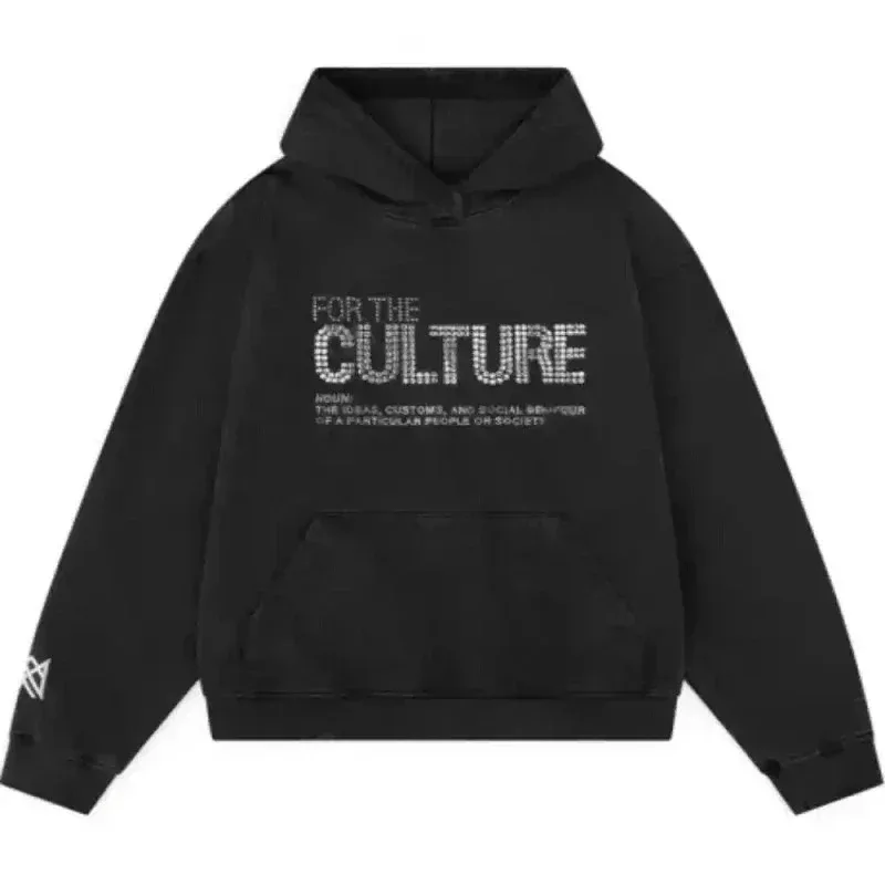 Pakaian Olahraga Hoodie Pasangan Fashion Baru Longgar Y2k Gaya Cetak Applique Monogram Pria Antik Pakaian Jalanan Di Musim Dingin