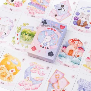 Rana 42 db Psychic Dream Lenormand Tarot Pakli Varázsló Oracle Cards Prophecy Pakli 8,9*5,7 cm Jósláshoz és Orákulumolvasáshoz