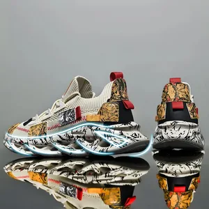 Fritidsjoggesko for menn Pustende Luksustrener Race Sko Mote Loafers Løpesko for menn