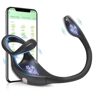 APP Control Butt Plug Cock Ring ماساژور پروستات ارتعاشی برای مردان مبتدی ویبراتور مقعدی پلاگین مقعدی برای اسباب بازی جنسی همجنس گرا برای مردان بالای 18 سال